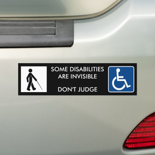 ONZICHTBARE AANDOENINGEN - bumperstickers (Op auto)