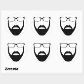 Onzichtbare baard Sticker (Vel)