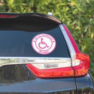 Onzichtbare Beperking Bewustzijnsstickers Sticker