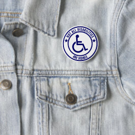 Onzichtbare Beperkingen Awareness Sticker Ronde Button 5,7 Cm