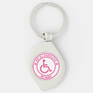 Onzichtbare Beperkingen Awareness Sticker Sleutelhanger