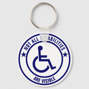 Onzichtbare Beperkingen Awareness Sticker Sleutelhanger
