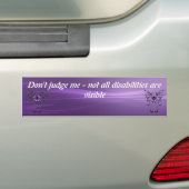 Onzichtbare Disability Bumpersticker (Op auto)