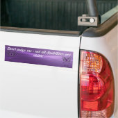 Onzichtbare Disability Bumpersticker (Op Truck)