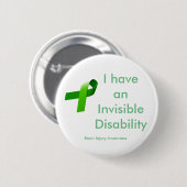 Onzichtbare Disabliliteit Ronde Button 5,7 Cm (Voorkant /achterkant)