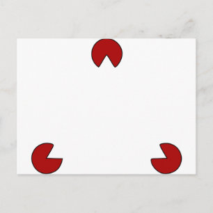 Onzichtbare driehoek optische illusie briefkaart