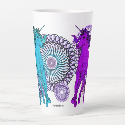 Onzichtbare Eenhoorn Latte Mok (Voorkant)