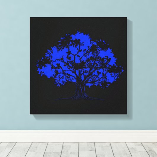 Onzichtbare eikel canvas afdruk (Insitu (Houten vloer))