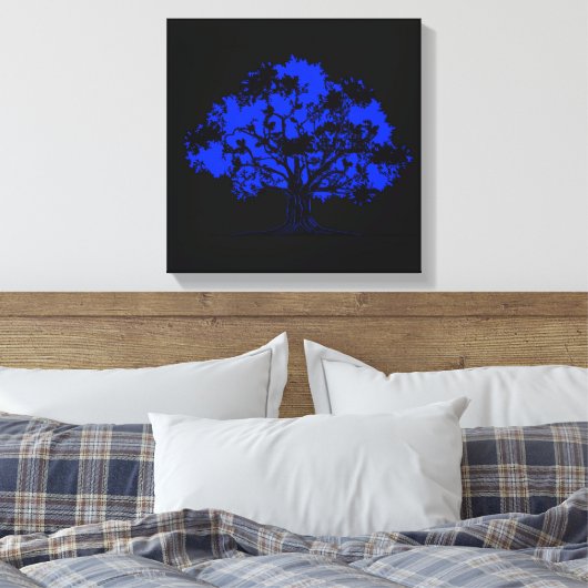 Onzichtbare eikel canvas afdruk (Insitu (Slaapkamer))