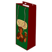 Onzichtbare Geest van Wijn Cadeautas (Voorkant Gekanteld)