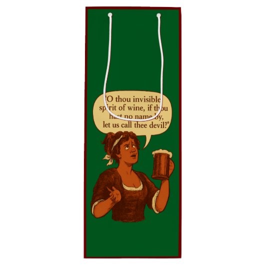 Onzichtbare Geest van Wijn Cadeautas (Voorkant)