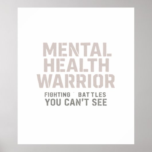 Onzichtbare gevechten, innerlijke kracht poster (Voorkant)