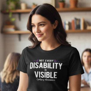 Onzichtbare handicap epilepsie bewustzijnscadeau Tri-Blend shirt