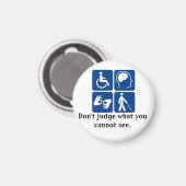 Onzichtbare Handicap Magnet (Voorkant / Achterkant)