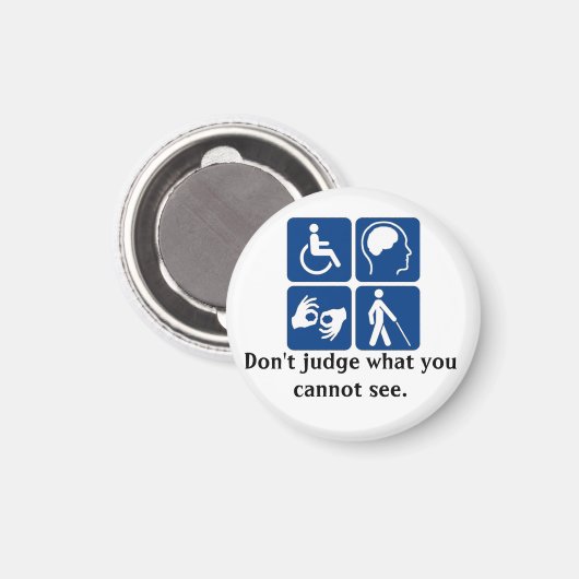 Onzichtbare Handicap Magnet (Voorkant / Achterkant)