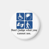 Onzichtbare Handicap Magnet (Voorkant)