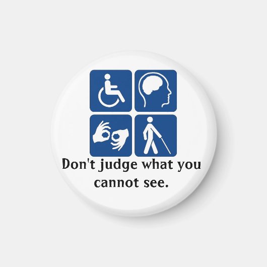 Onzichtbare Handicap Magnet (Voorkant)