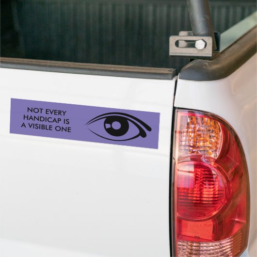 ONZICHTBARE HANDICAPS - bumperstickers (Op Truck)