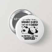 Onzichtbare Illness Awareness Month Ribbon Giften Ronde Button 5,7 Cm (Voorkant /achterkant)