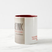 Onzichtbare inktMok Tweekleurige Koffiemok (Center)