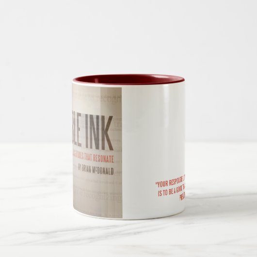 Onzichtbare inktMok Tweekleurige Koffiemok (Center)