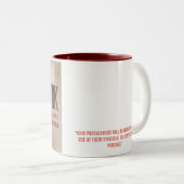 Onzichtbare inktMok Tweekleurige Koffiemok (Voorkant rechts)