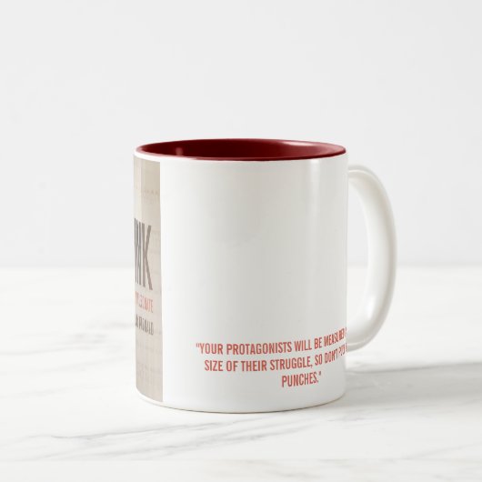 Onzichtbare inktMok Tweekleurige Koffiemok (Voorkant rechts)