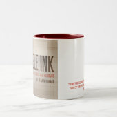 Onzichtbare inktMok Tweekleurige Koffiemok (Center)