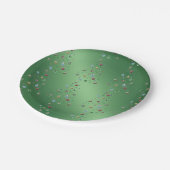 Onzichtbare kerstbomen Borden papier Papieren Bordje (Gekanteld)