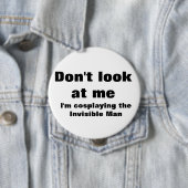 Onzichtbare Man Cosplay Ronde Button 4,0 Cm (In situ)