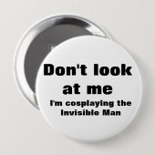 Onzichtbare Man Cosplay Ronde Button 4,0 Cm (Voorkant /achterkant)