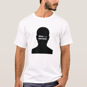 Onzichtbare ongehinderde minimalistische introvert t-shirt