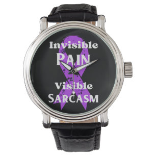 Onzichtbare pijn sarcastisch horloge