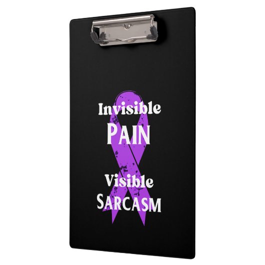 Onzichtbare pijn sarcastisch klembord (Links)