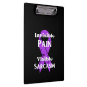 Onzichtbare pijn sarcastisch klembord (Rechts)
