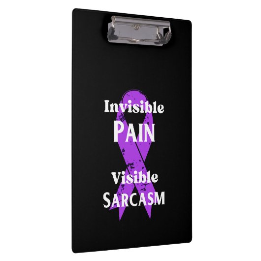 Onzichtbare pijn sarcastisch klembord (Rechts)
