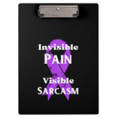 Onzichtbare pijn sarcastisch klembord (Voorkant)