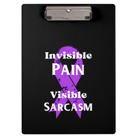 Onzichtbare pijn sarcastisch klembord (Voorkant)