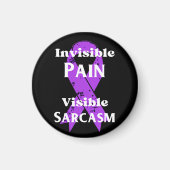 Onzichtbare pijn sarcastisch magneet (Voorkant)