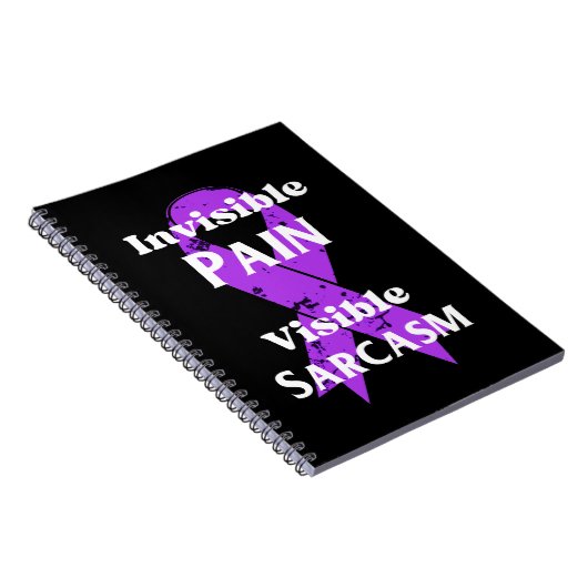 Onzichtbare pijn sarcastisch notitieboek (Rechterzijde)