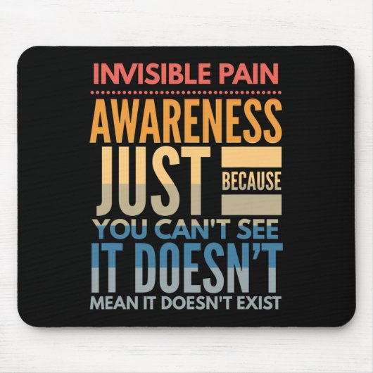 Onzichtbare pijngevoeligheid - Fibromyalgie Chroni Muismat (Voorkant)