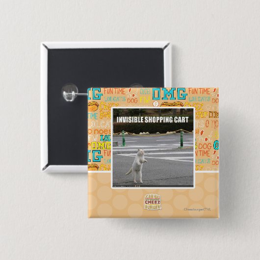 ONZICHTBARE SCHOPPARATUUR VIERKANTE BUTTON 5,1 CM (Voorkant /achterkant)