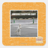 ONZICHTBARE SCHOPPARATUUR VIERKANTE STICKER (Voorkant)