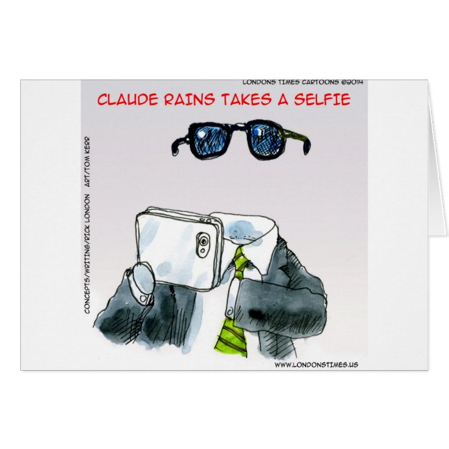 Onzichtbare Selfie Funny (Voorkant Horizontaal)