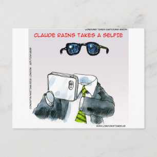 Onzichtbare Selfie Grappig Briefkaart