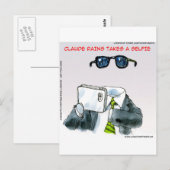 Onzichtbare Selfie Grappig Briefkaart (Voorkant / Achterkant)