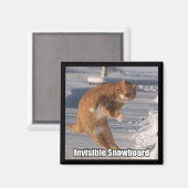 Onzichtbare snowboardmagneet magneet (Voorkant / Achterkant)