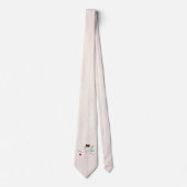 Onzichtbare Snowman Heart Wood Grain Holiday Stropdas (Voorkant)