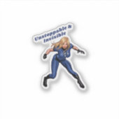Onzichtbare Vrouw Sticker (Voorkant)
