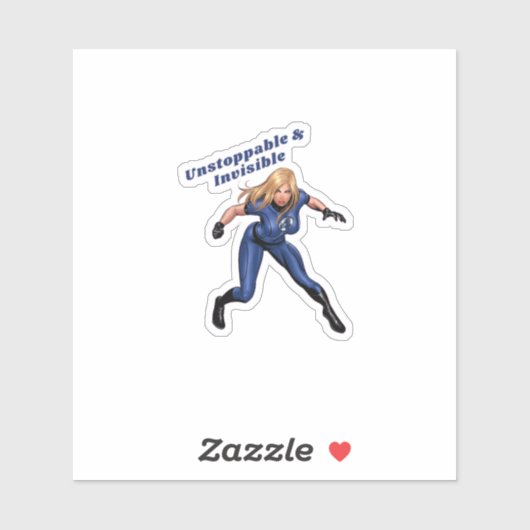 Onzichtbare Vrouw Sticker (Vel)